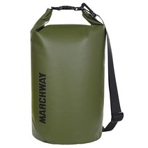 MARCHWAY 물에 뜨는 방수 드라이백 5L/10L/20L/30L/40L 카약/레프팅/서핑/수영/캠핑/하이킹/해변/스키/스노우보드/산악 블랙 10L 바이오더, 5L
