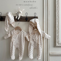 아동 몽베베 체리 바니 슈트 유아 아기 주니어 가을 겨울 남아 여아 출산 선물 신생아 바디슈트 외출복 등원룩