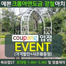 북유럽st 장미 가든 정원 아치 지지대 마당 대문 테라스 꾸미기 터널, 대형, 로맨틱화이트[1.4mX2.3m]