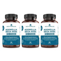 MCS Formulas 리포조말 보스웰리아 MEGA AKBA 60캡슐 3병 / 보스웰리아 70% AKBA 80mg 이상 흡수력 높은Liposomal Boswellia