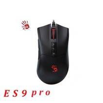 마우스 무선마우스Es9 pro/A70 Bloody Professinal 유선 게이밍 마우스 6200 ~ 16000fps 노트북 매크로 정, 02 es9 pro, 한개옵션1
