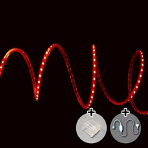 LED 고급형 5050칩 후렉시블 논네온 줄조명 로프라이트 (10M 50M 단위판매), 적색, 10M (전원잭 포함)