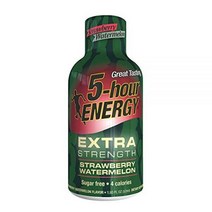 5 Hour Energy Extra Strength 드링크 샷 딸기/수박 4개입