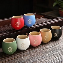 도자기 세리믹 중국차 중국 찻잔 세트 고급 선물용 포장, B.옐로우