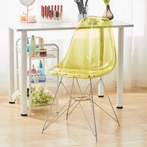 앤트 체어 투명 아크릴 개미 의자 모던 미드 센추리 센츄리 다이닝 스터디 카페 커피숍 고스트 가벼운 바 176, 철근 브래킷 투명 녹색