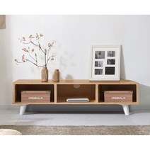 저렴한 원룸가구 오픈형 3칸 수납 TV거치대 거실장(100cm 5색) 심플 티비장 벽걸이TV, 백색