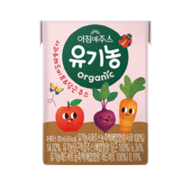 서울우유 아침에주스 유기농 사과&비트&당근 주스 32팩-과채주스/ABC주스