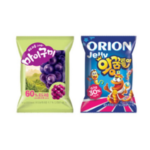 오리온 왕꿈틀이 67g x 10p + 마이구미 66g x 10p 젤리 세트, 38세트