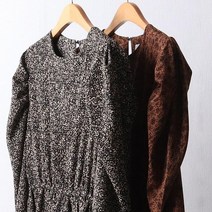 빅사이즈 옷 레오파드 랩 원피스 111F735S 여성의류