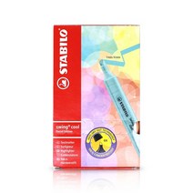 (STABILO) 스타빌로 스윙쿨 형광펜 파스텔 10자루X1갑, 클라우디 블루