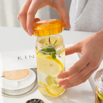 크리스탈 트라이탄 보틀 투명물병 워터 냉온수가능 350ml 500ml, 퍼플