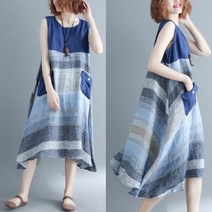 셀럽하우스 S54090/시원 루즈 면마롱원피스/마원피스/나시원피스