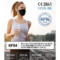 (국내생산) 식약처허가 KF94 솔래 방역용마스크 1매입(대형) 미국FDA/유럽CE 인증 마스크 골라담기(화이트 블랙), 블랙