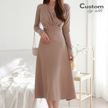 커스텀에이블 랩셔링 플레어 원피스 C2301OP011A