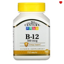 21세기센트리 B-12 500mcg 110정 시아노코발라민 코엔자임 조효소 재생 메치오닌