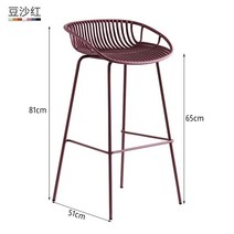 홈바의자 아일랭드식탁의자 바체어 바스툴 북유럽 심플 철제 바 의자 크리에이티브 모던 주방 다이닝 스툴, 11 65cm-A5