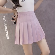 여성 플리츠 허리밴딩 미니 스커트 Pleated skirt B21N30