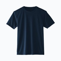 라이카 남여공용 기능성 드라이 쿨 냉감 반팔 티셔츠 네이비 (S ~ XXL)