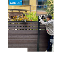 목재 플라스틱 조립식 휀스 펜스 담장 울타리, 블랙 매트 광택