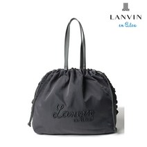 일본 LANVIN en Bleu (랑방 온 블루) 23SS 로고 자수 토트 백