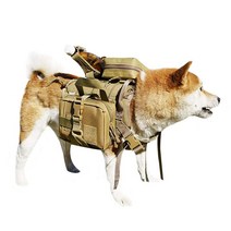 Tactical Service 강아지 하네스 당김 없음 군용 개 하네스 탈착식 파우치 2개 조절 가능하고 편안한 훈련 서비스 K9 작업용 애완동물 조끼 세트 소형 중형