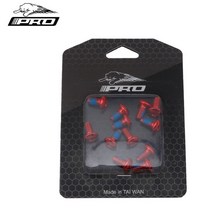 IIIPRO-자전거 디스크 브레이크 나사 강 Torx T25 M5x11.5mm 고정 볼트 Iamok 산악 자전거 12 개, [01] Red, 12개