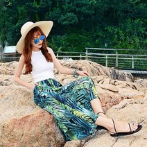 트로피컬와이드팬츠 와이드통바지 롱와이드팬츠