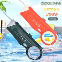 JENMV 파워 워터건 전동 고압 물총 자동물총 수영장 장거리 물총 물싸움 너프건 샷건 워터파크 물놀이 장난감, 다크 그린