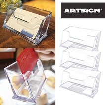 투명 아크릴 명함꽂이 3개 스탠드 HONI * 238532EA