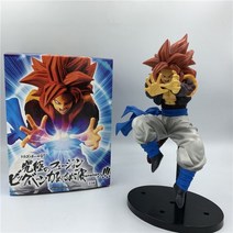드래곤 볼 Z 고쿠 베지터 빨간 머리 슈퍼 사이어인 4 고게타 애니메이션 PVC 피규어 DBZ 베지타 피의 브롤리 셀 모델 장난감 선물, 23cm Real Boxed