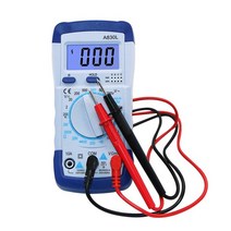 클램프 멀티 미터 디지털 테스터기 누설전류계 휴대용 a830l lcd ac dc 전압, a830l 블루 화이트