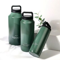 싱글사리 핸들 텀블러 이중진공텀블러 보온보냉병 스테인리스 500ml 1리터 2리터, 540ml 실버