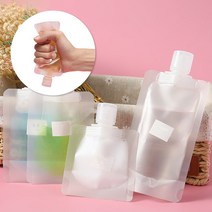KPG 일회용 공병 100ml 투명 여행용 파우치 리필 샘플 액상 화장품 로션 스킨 샴푸 기내용