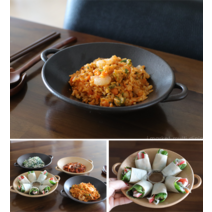 오르노 손잡이 플레이트 (팬 접시 직화 오븐 가능), 블랙