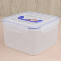 손잡이 달린 반찬통 밀폐용기 2L 4L 도시락 가정 음식점 카페 주방 식료품 저장 냉장고 냉동고 전자레인지, 사이즈, 4.2L