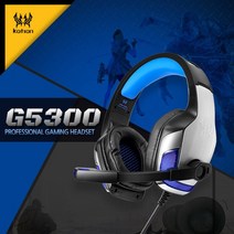 게이밍특화 고음질 LED라이트 컨트롤톡 헤드셋 G5300, 블루