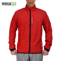 라이딩 바람막이 방풍자켓 WOSAWE-반사 방수 남성용 사이클링 재킷 긴 소매 도로 산악 자전거 러닝 Mtb 윈