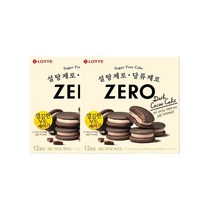 롯데 코코아분말 인간사료 스낵바 [신제품] 건강간식 제로 카카오 케이크 171g 2개 사무실다과 홈파티, 14개