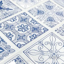 [비츠조명] 손쉽게 붙이는 보닥타일 시트지 포르투갈 블루 SJW02 1장