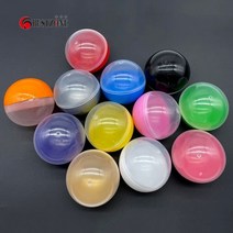 캡슐 뽑기 기계 자판기 5Pcs 75MM 다채로운 투명 빈 플라스틱 깜짝 공 샘플 정리함 수납함 쉘 자동 기에아이 선물 열 수 ., [02] HalfTransparentMixed, HalfTransparentMixed