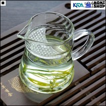 냉장고물병 찻잎 따르는 컵 주스컵 거름망 유리 물컵 주방물통