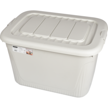 대형 리빙박스 라비다미아 옷 수납 정리함 플라스틱박스 이불 옷장 수납함, 141L, 밀크아이보리, 1개