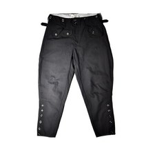 남자 승마복 승마 바지 의류 배기 복장, 2XL, 블랙