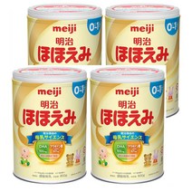 Meiji Hohoemi Baby Powdered Milk With DHA 메이지 호호에미 일본 신생아 분유 (0-1세) 800g 4개