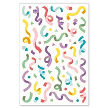 리훈 금테 일러스트 리무버블스티커 단품모음 다꾸 폴꾸 스꾸 다이어리꾸미기, 03.컨페티[B079]