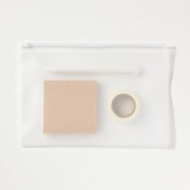 PVC 슬라이드 지퍼백 소형 중형 대형 반투명 여행용 지퍼팩 파우치 13가지 사이즈, 반투명 - 28 X 21cm