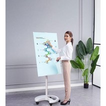 유리 칠판 이동식 강의 게시판 보드 자석 알림판 메모 스탠드 투명 사무실, 벚꽃가루(밝은유리V자디스크브래킷)
