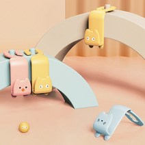 고양이 차량용 후크 2p 앞좌석 뒷좌석 쇼핑백 가방걸이 핸드폰 거치대 행거, 핑크베이지2p, 2개