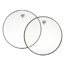 REMO Clear Emperor(투명 이중) 드럼피 모음, 16인치 플로우탐헤드