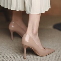 Baixing 스틸레토 봄가을 펌프스 매치 커리어 단화 하이힐